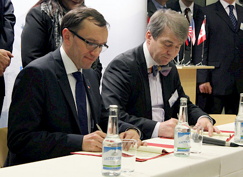 Host Country signing ceremony