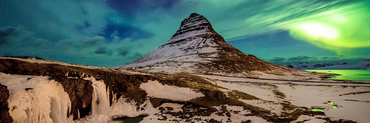 Northern lights at Kirkufell, Iceland. CREDIT: NICK PANDEVONIUM