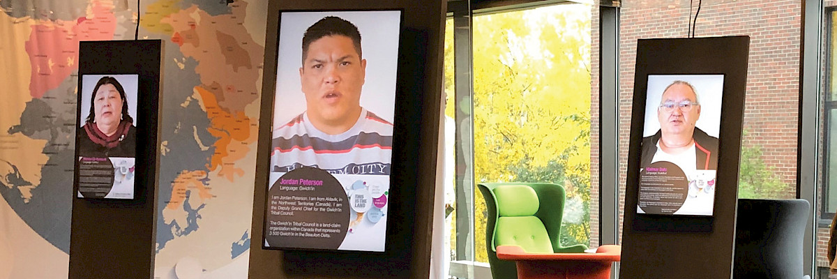 Indigenous languages exhibition, University of Tromso