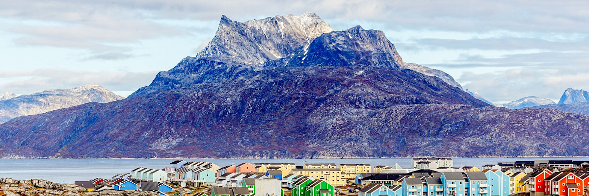 Nuuk and Sermitsiaq mountain, Greenland