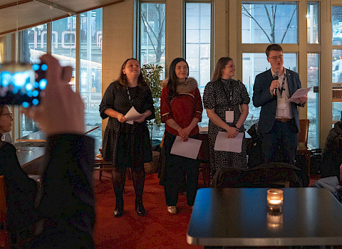 Emerging Leaders Reception (Alayna Ningeongan second from the left)