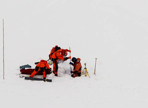 Researchers in the Arctic