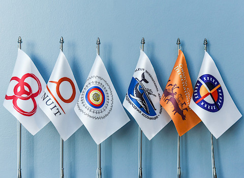 Flags of the six Permanent Participant organizations