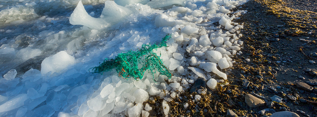 Plastic litter on an Arctic coast. Photo: iStock/sodar99