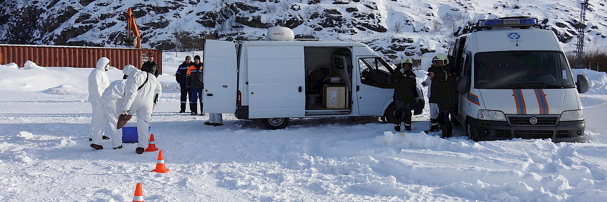 Radiation emergency exercise at Rosatom State Nuclear Energy Corporation Centre, Russia