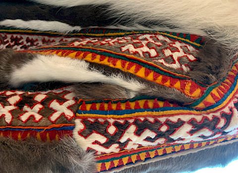 Reindeer fur clothing, Yamalo-Nenets Autonomous District, Russian Federation.