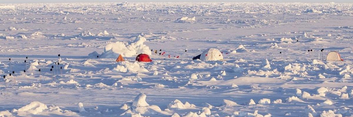 Camp on ice floe