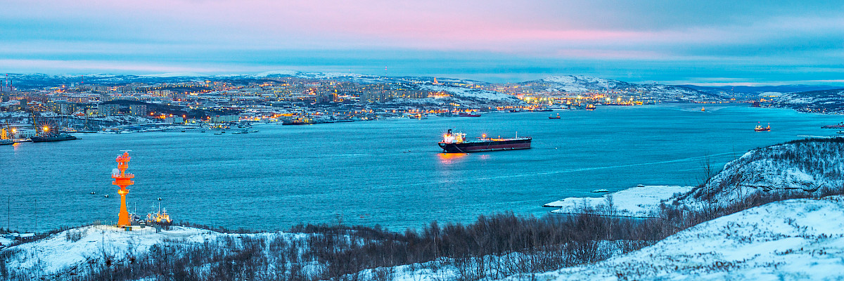 The port city of Murmansk